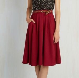 Modcloth Breathtaking Tiger Lilies Skirt Size Sm